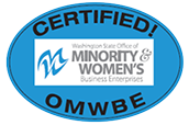 Certified Woman-Owned by the Washington State Office of Minority & Women's Business Enterprises
